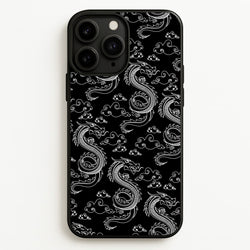 Black And White Dragon Pattern  - Dragon Patterns Phone Case for iPhone 11 Pro Max