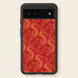 Red And Gold Dragon Pattern  - Dragon Patterns Phone Case for Google Pixel 6a