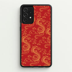 Red And Gold Dragon Pattern  - Dragon Patterns Phone Case for Galaxy A52 / A52s