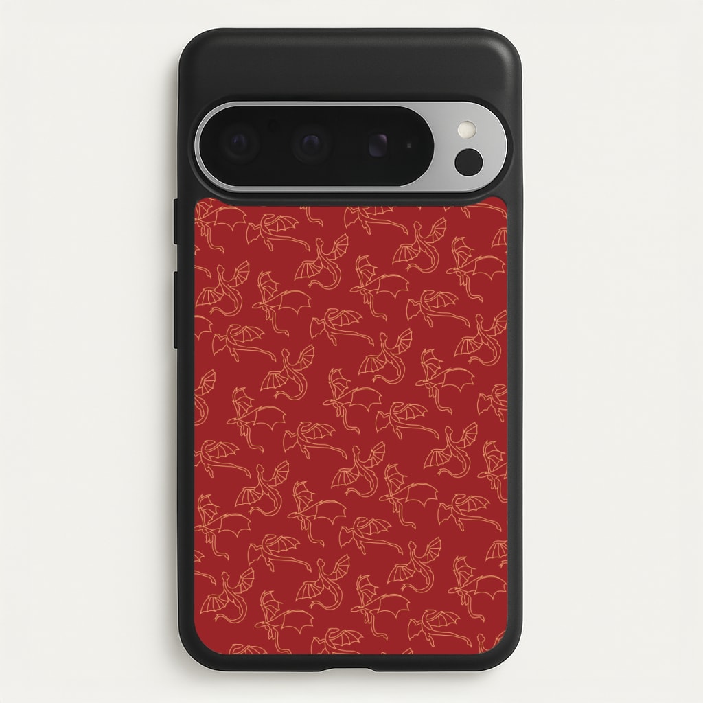 Flying Dragons - Dragon Patterns  - Dragon Patterns Phone Case for Google Pixel 9 Pro XL