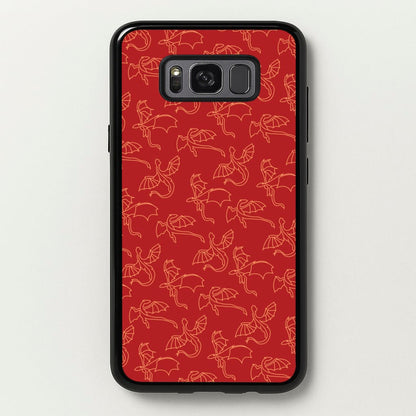 Flying Dragons - Dragon Patterns  - Dragon Patterns Phone Case for Galaxy S8