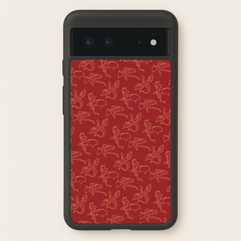 Flying Dragons - Dragon Patterns  - Dragon Patterns Phone Case for Google Pixel 6