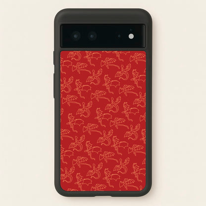Flying Dragons - Dragon Patterns  - Dragon Patterns Phone Case for Google Pixel 6