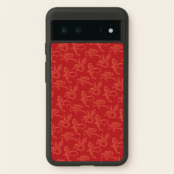 Flying Dragons - Dragon Patterns  - Dragon Patterns Phone Case for Google Pixel 6