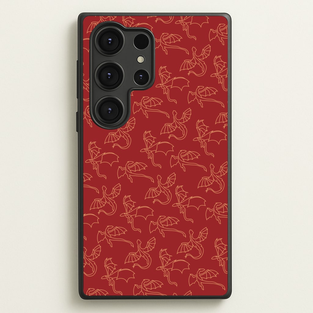 Flying Dragons - Dragon Patterns  - Dragon Patterns Phone Case for Galaxy S25 Ultra