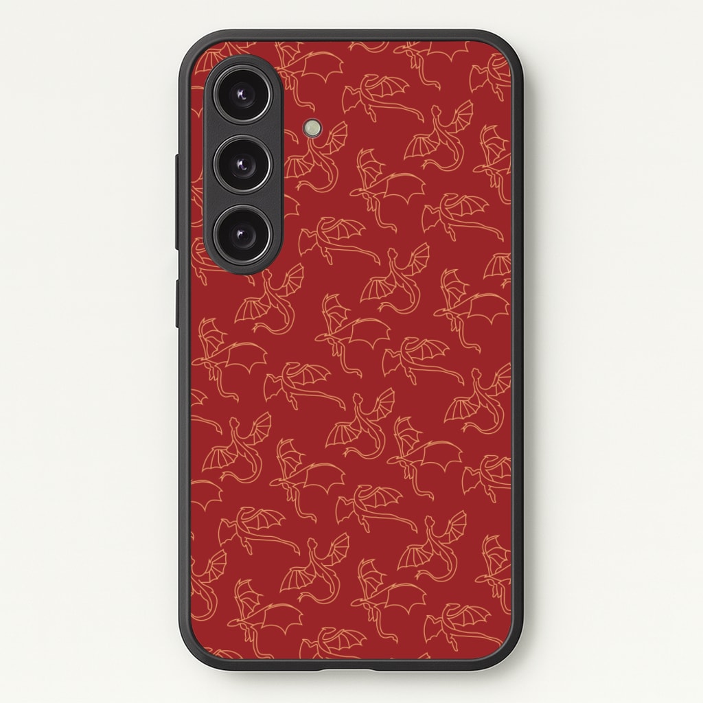 Flying Dragons - Dragon Patterns  - Dragon Patterns Phone Case for Galaxy S24
