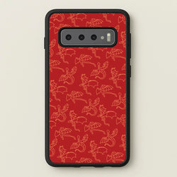 Flying Dragons - Dragon Patterns  - Dragon Patterns Phone Case for Galaxy S10 Plus