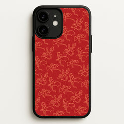 Flying Dragons - Dragon Patterns  - Dragon Patterns Phone Case for iPhone 11