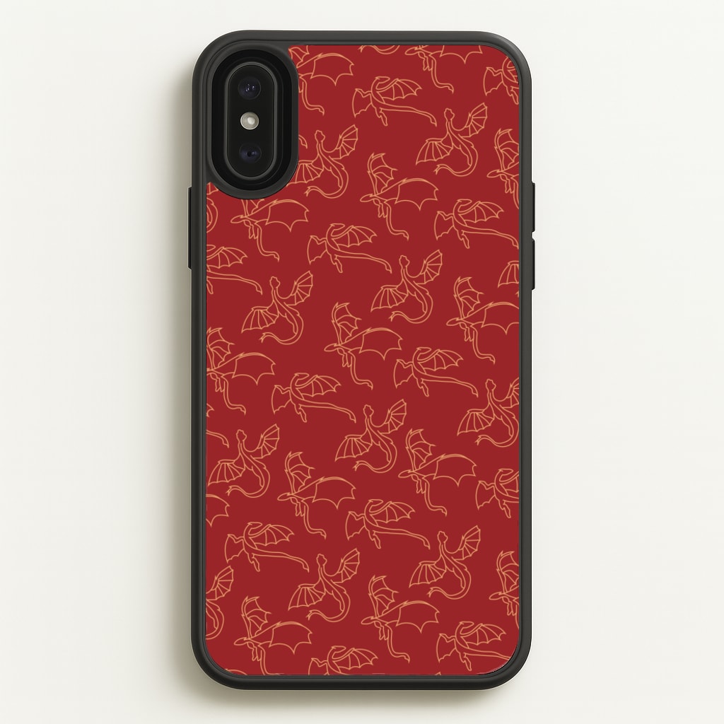 Flying Dragons - Dragon Patterns  - Dragon Patterns Phone Case for iPhone XS Max