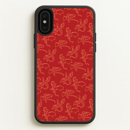 Flying Dragons - Dragon Patterns  - Dragon Patterns Phone Case for iPhone XS Max