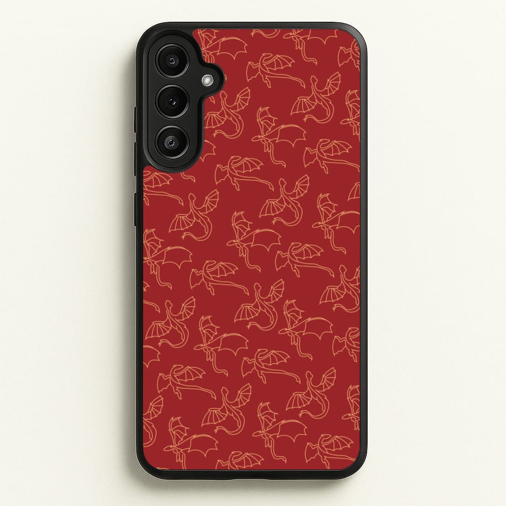 Flying Dragons - Dragon Patterns  - Dragon Patterns Phone Case for Galaxy A36