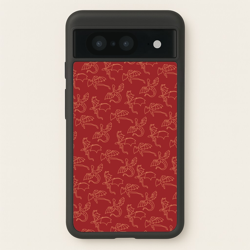 Flying Dragons - Dragon Patterns  - Dragon Patterns Phone Case for Google Pixel 8
