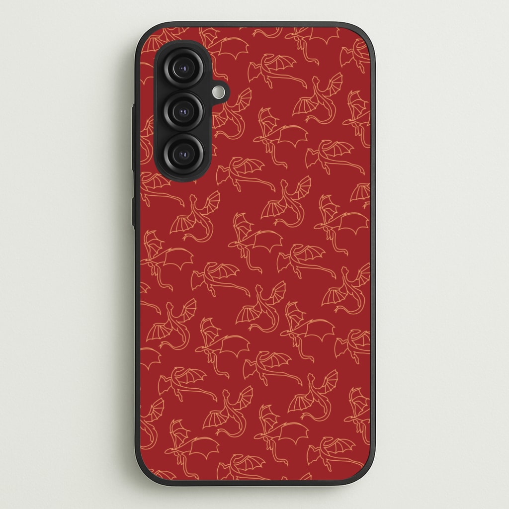 Flying Dragons - Dragon Patterns  - Dragon Patterns Phone Case for Galaxy S23FE