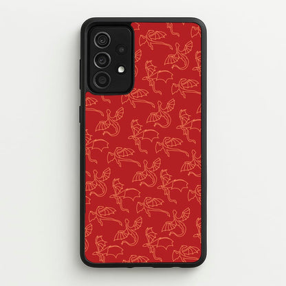Flying Dragons - Dragon Patterns  - Dragon Patterns Phone Case for Galaxy A52 / A52s