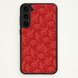 Flying Dragons - Dragon Patterns  - Dragon Patterns Phone Case for Galaxy S23