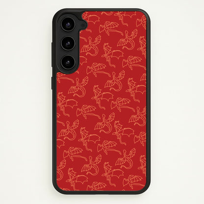 Flying Dragons - Dragon Patterns  - Dragon Patterns Phone Case for Galaxy S23