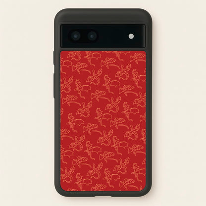 Flying Dragons - Dragon Patterns  - Dragon Patterns Phone Case for Google Pixel 7a