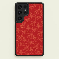 Flying Dragons - Dragon Patterns  - Dragon Patterns Phone Case for Galaxy S22 Ultra
