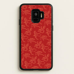 Flying Dragons - Dragon Patterns  - Dragon Patterns Phone Case for Galaxy S9