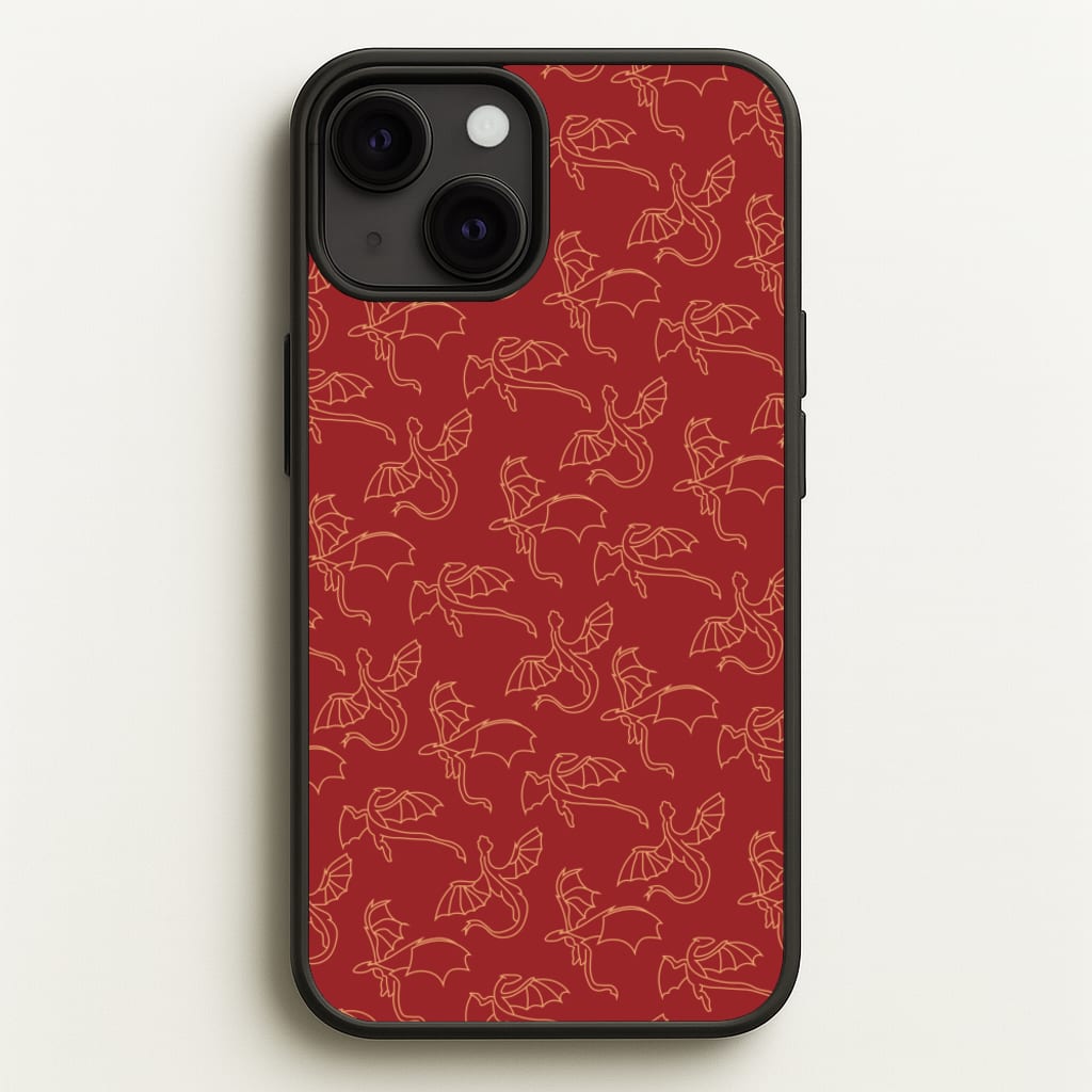 Flying Dragons - Dragon Patterns  - Dragon Patterns Phone Case for iPhone 13 Mini