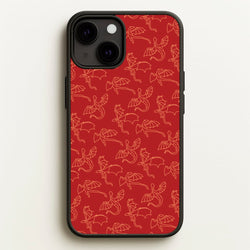 Flying Dragons - Dragon Patterns  - Dragon Patterns Phone Case for iPhone 13 Mini