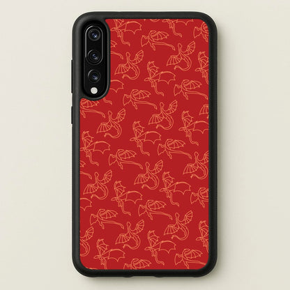 Flying Dragons - Dragon Patterns  - Dragon Patterns Phone Case for Huawei P20 Pro