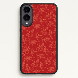 Flying Dragons - Dragon Patterns  - Dragon Patterns Phone Case for Galaxy S25 Edge