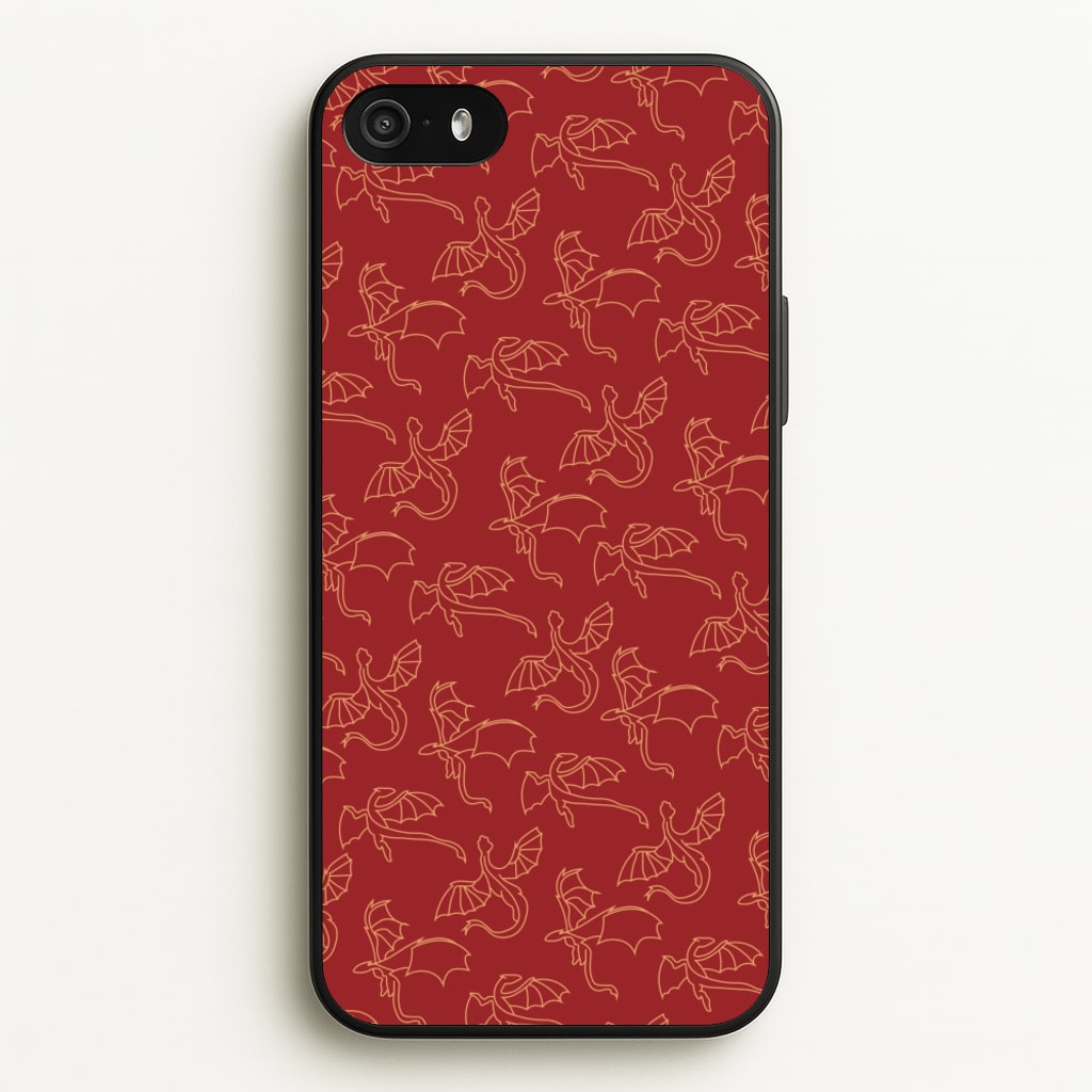 Flying Dragons - Dragon Patterns  - Dragon Patterns Phone Case for iPhone 5 / 5s / SE 2016