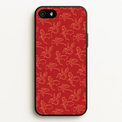 Flying Dragons - Dragon Patterns  - Dragon Patterns Phone Case for iPhone 5 / 5s / SE 2016
