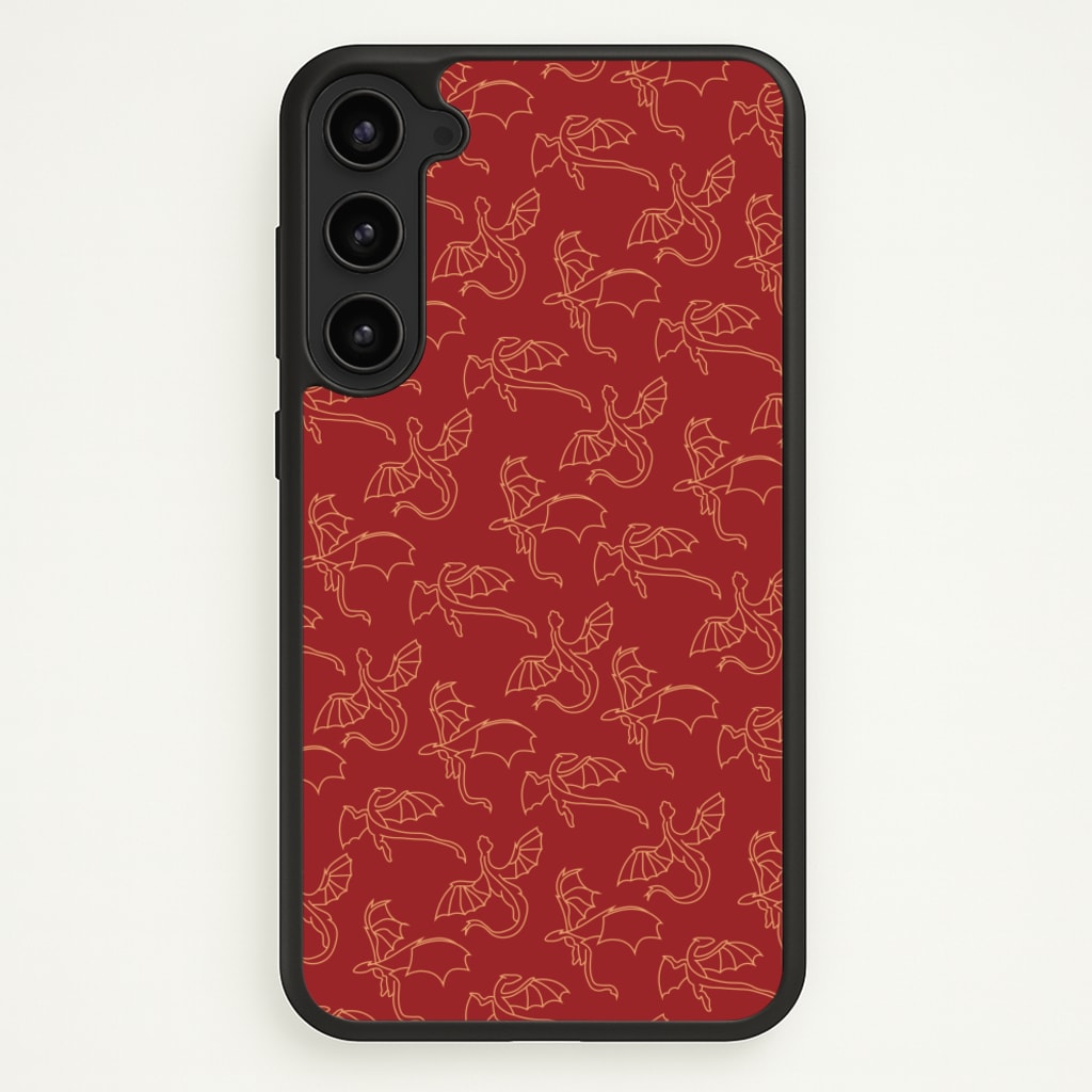 Flying Dragons - Dragon Patterns  - Dragon Patterns Phone Case for Galaxy S23 Plus