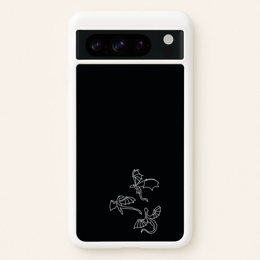 Three Dragons - Dragon Patterns  - Dragon Patterns Phone Case for Google Pixel 8 Pro
