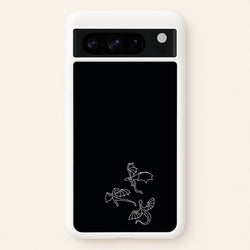 Three Dragons - Dragon Patterns  - Dragon Patterns Phone Case for Google Pixel 8 Pro