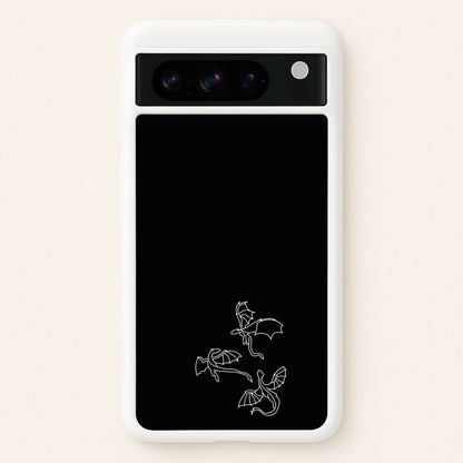 Three Dragons - Dragon Patterns  - Dragon Patterns Phone Case for Google Pixel 8 Pro