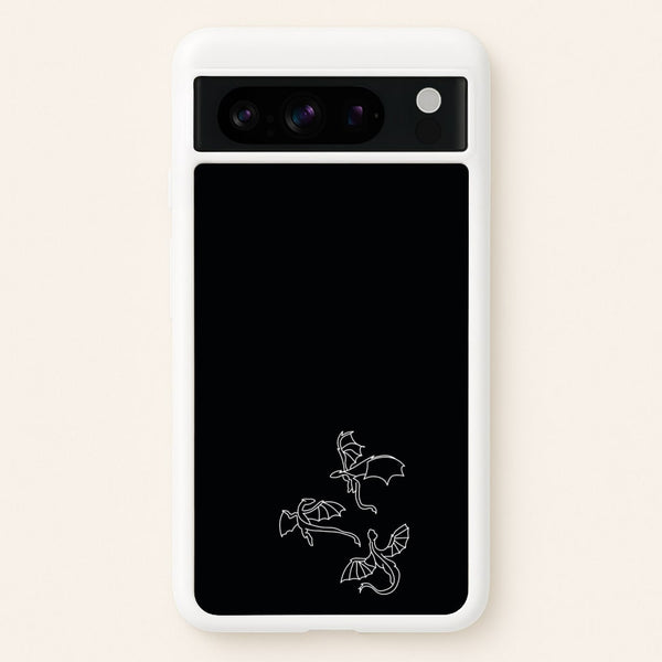 Three Dragons - Dragon Patterns  - Dragon Patterns Phone Case for Google Pixel 8 Pro