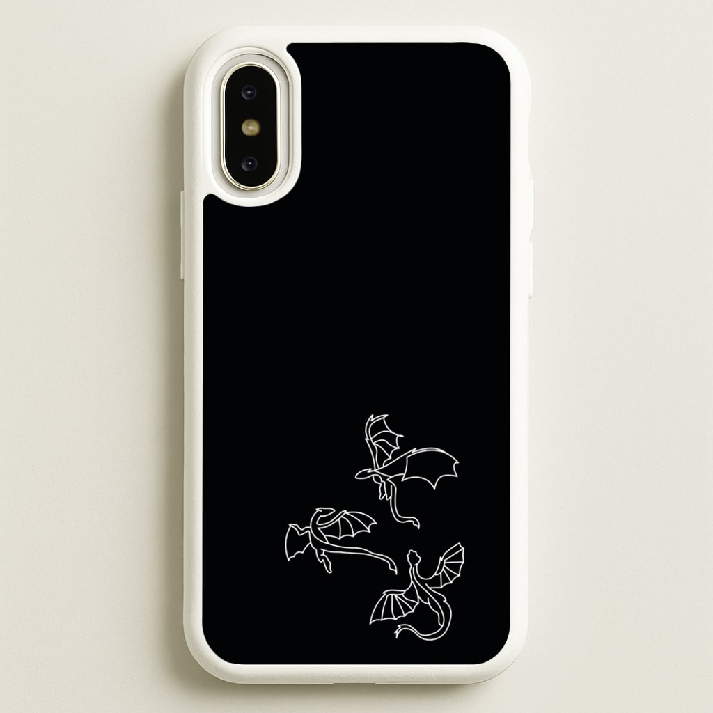 Three Dragons - Dragon Patterns  - Dragon Patterns Phone Case for iPhone X / XS