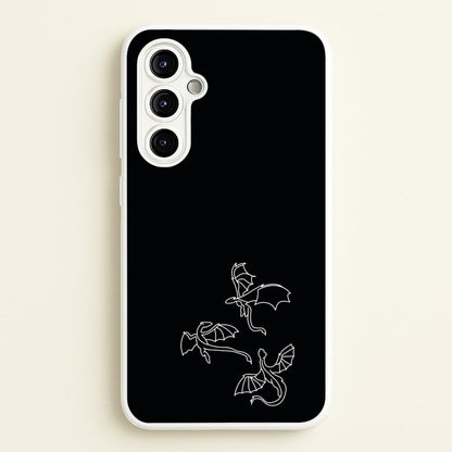 Three Dragons - Dragon Patterns  - Dragon Patterns Phone Case for Galaxy A54