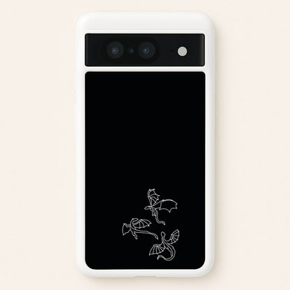 Three Dragons - Dragon Patterns  - Dragon Patterns Phone Case for Google Pixel 8