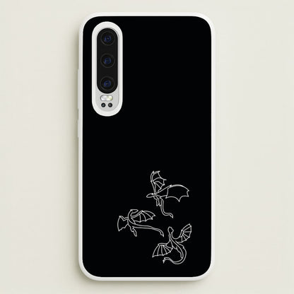 Three Dragons - Dragon Patterns  - Dragon Patterns Phone Case for Huawei P30