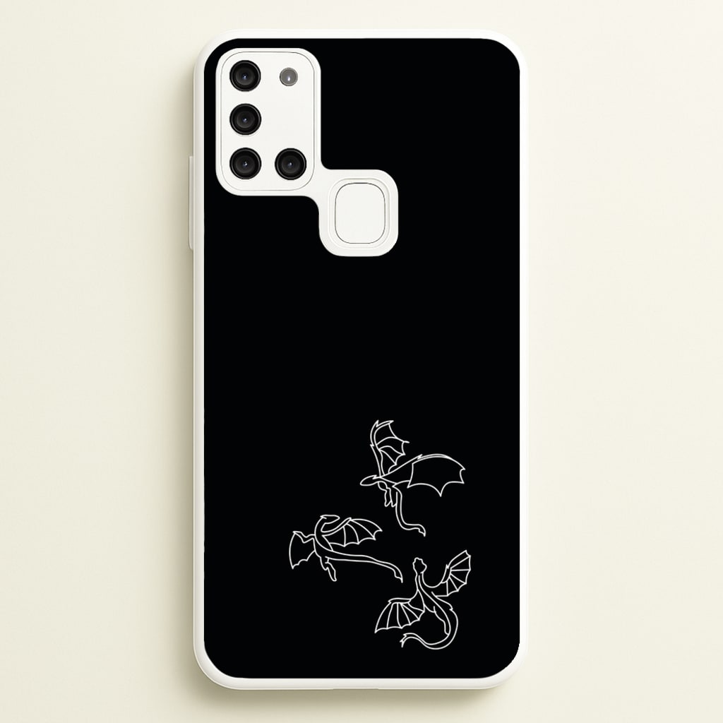 Three Dragons - Dragon Patterns  - Dragon Patterns Phone Case for Galaxy A21s