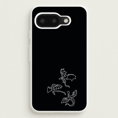 Three Dragons - Dragon Patterns  - Dragon Patterns Phone Case for Google Pixel 9a
