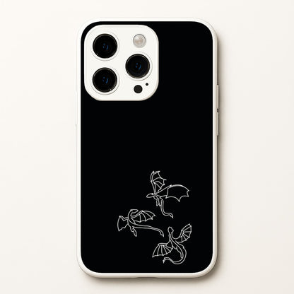 Three Dragons - Dragon Patterns  - Dragon Patterns Phone Case for iPhone 15 Pro
