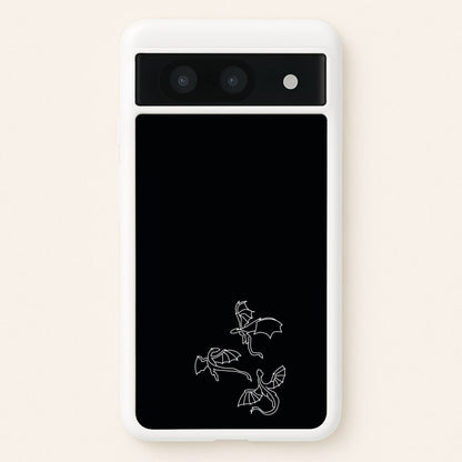 Three Dragons - Dragon Patterns  - Dragon Patterns Phone Case for Google Pixel 8a
