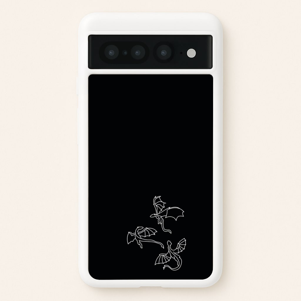 Three Dragons - Dragon Patterns  - Dragon Patterns Phone Case for Google Pixel 7 Pro