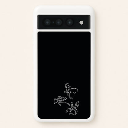 Three Dragons - Dragon Patterns  - Dragon Patterns Phone Case for Google Pixel 7 Pro