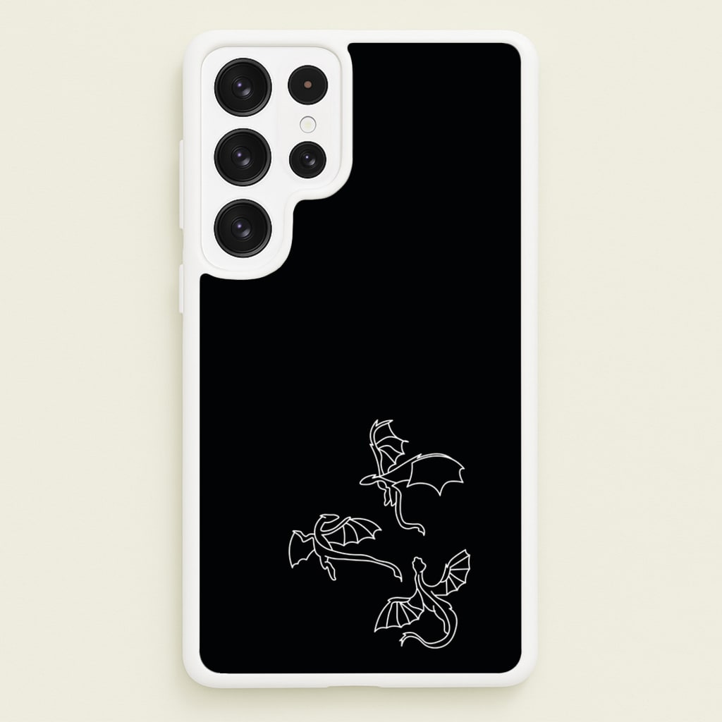 Three Dragons - Dragon Patterns  - Dragon Patterns Phone Case for Galaxy S23 Ultra