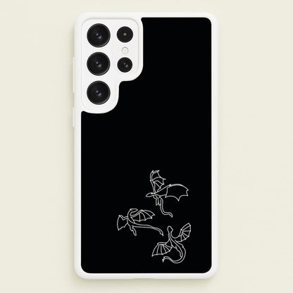 Three Dragons - Dragon Patterns  - Dragon Patterns Phone Case for Galaxy S23 Ultra