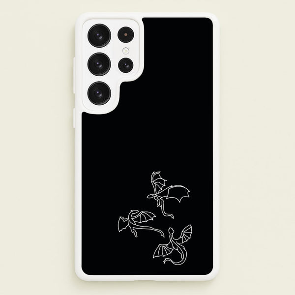 Three Dragons - Dragon Patterns  - Dragon Patterns Phone Case for Galaxy S23 Ultra