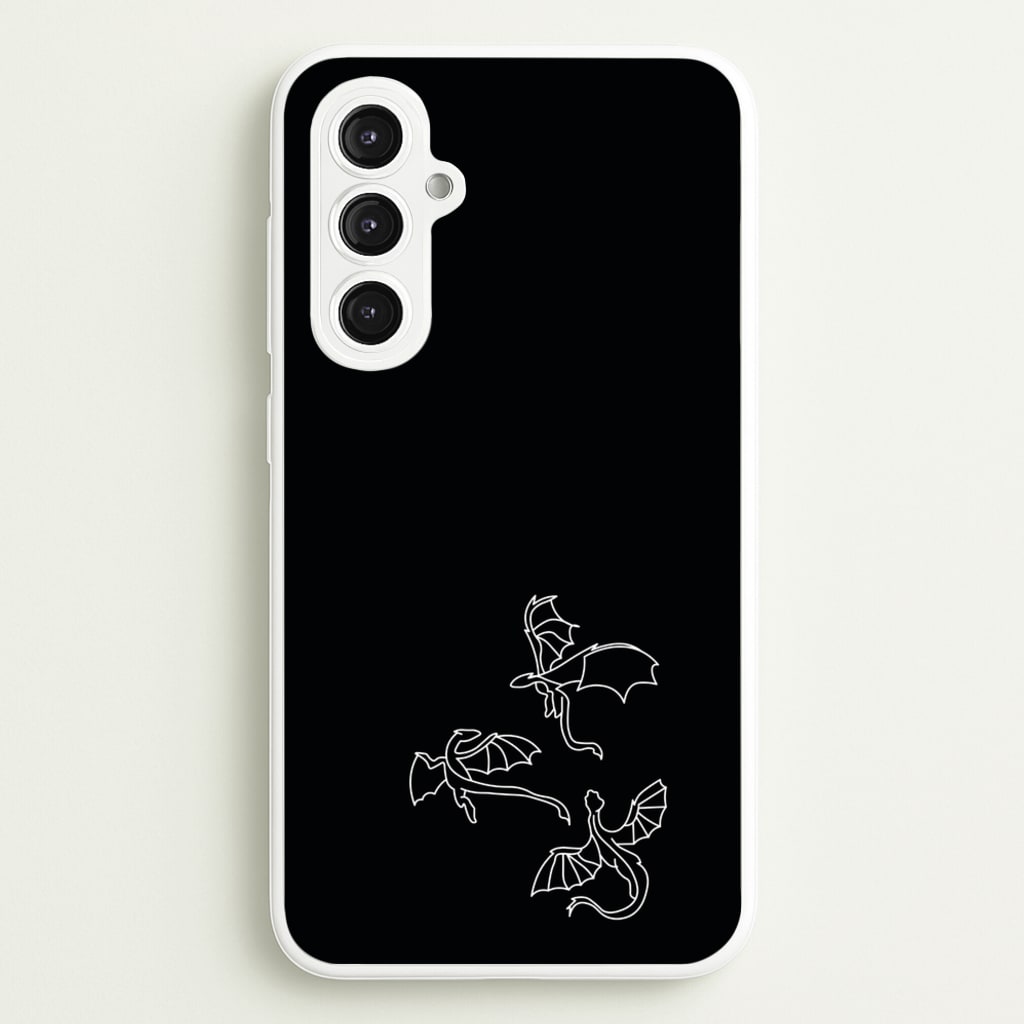 Three Dragons - Dragon Patterns  - Dragon Patterns Phone Case for Galaxy S23FE