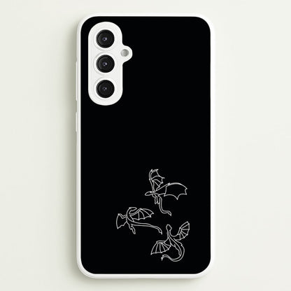 Three Dragons - Dragon Patterns  - Dragon Patterns Phone Case for Galaxy S23FE
