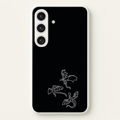 Three Dragons - Dragon Patterns  - Dragon Patterns Phone Case for Galaxy S24FE